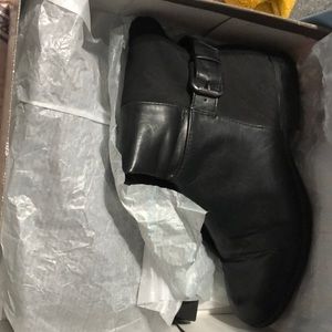 Black knee high boots